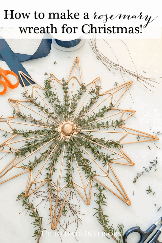 How Make Rosemary Wreath Christmas Black