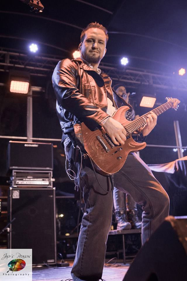 James Brennaman guitarist for Rock Band Pulse performs at Gas Monkey Bar and Grill in January 2018.