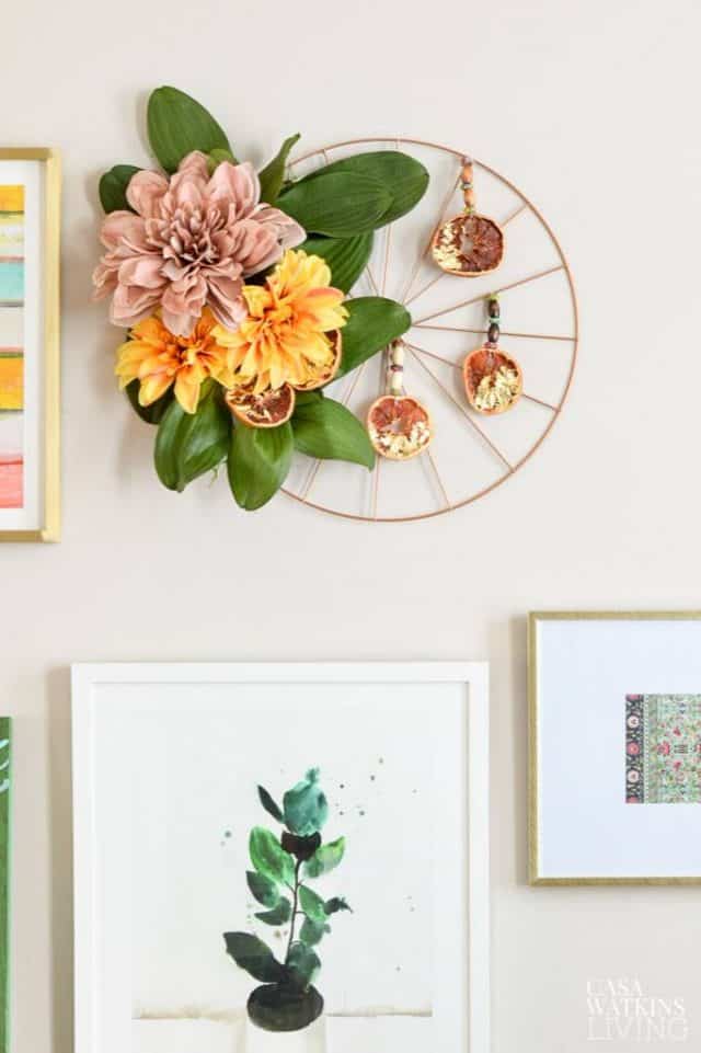 diy bicycle fall wreath