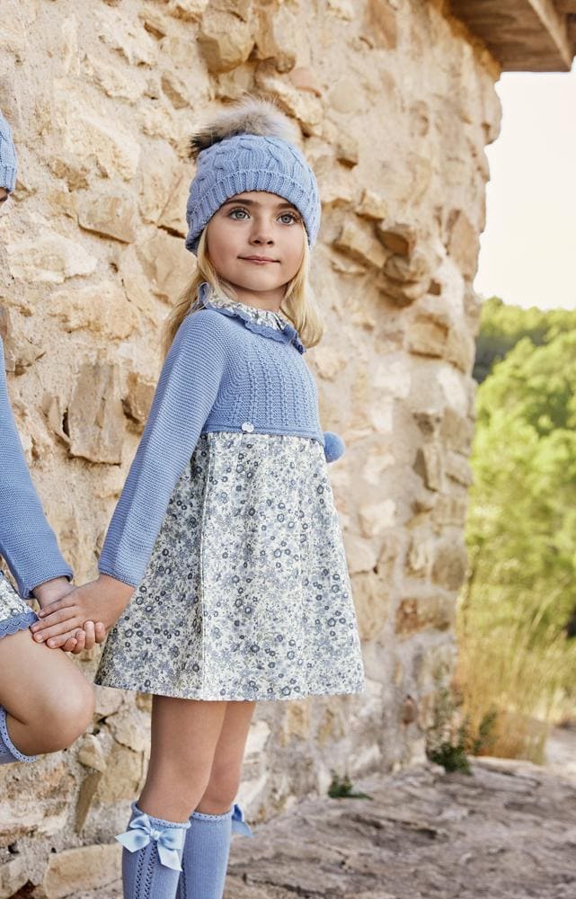 Vestido Flores Cielo - JULIANA