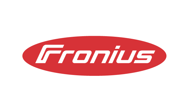 Das Logo des Unternehmens Fronius.
