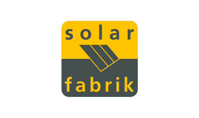 Das Logo des Unternehmens Solarfabrik.