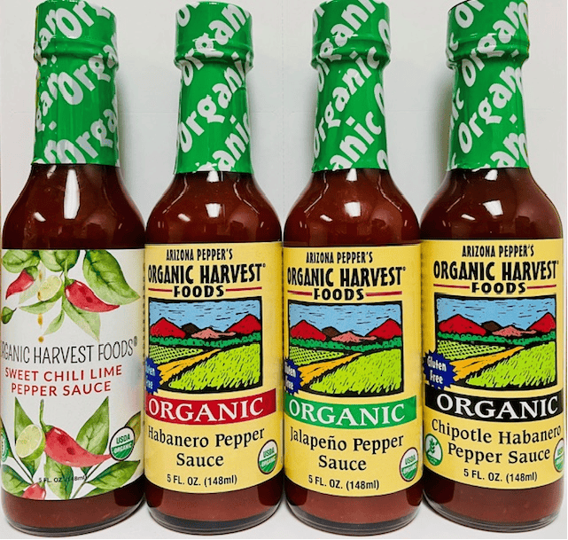Organic Hot Sauce 12 Pack – Mix and Match Organic Harvest
