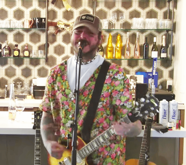 POST MALONE plays Nirvana tribute COVID-19 benefit with full band (video)