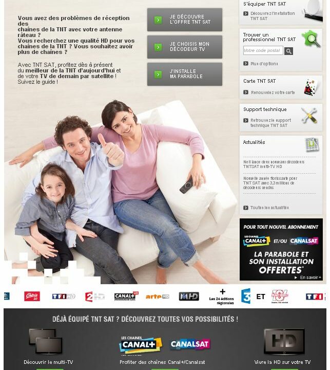 site tntsat choix d'entrée découvrir, choisir ou installer