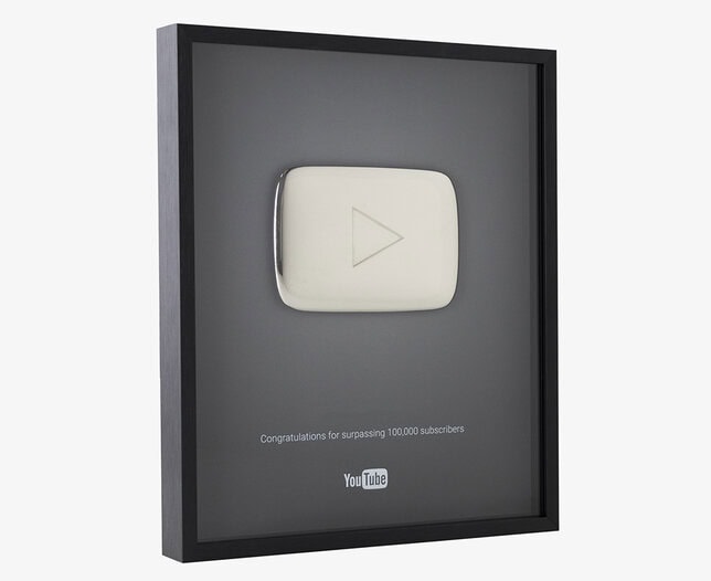 placa youtube 100k