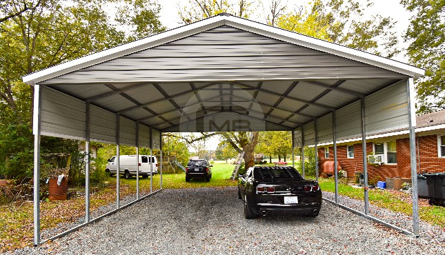 24x26-vertical-roof-carport-2 | Metal Carport Kits | Buy Now