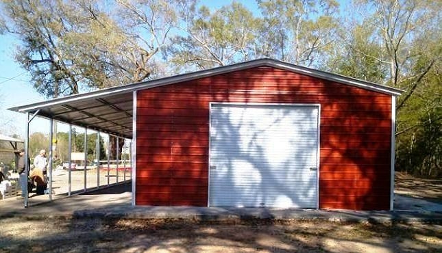 Enclosed Metal Garage - Copy