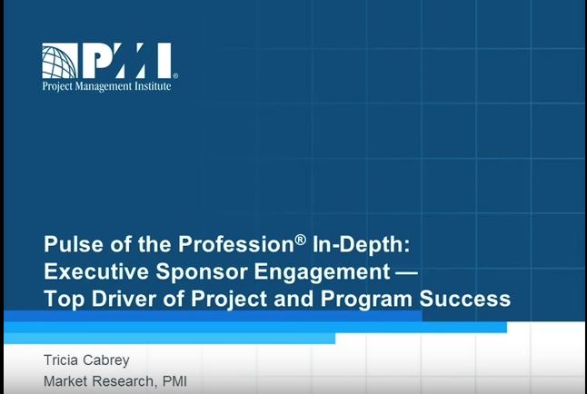 PMI Pulse of Profession findings on executive sponsors: