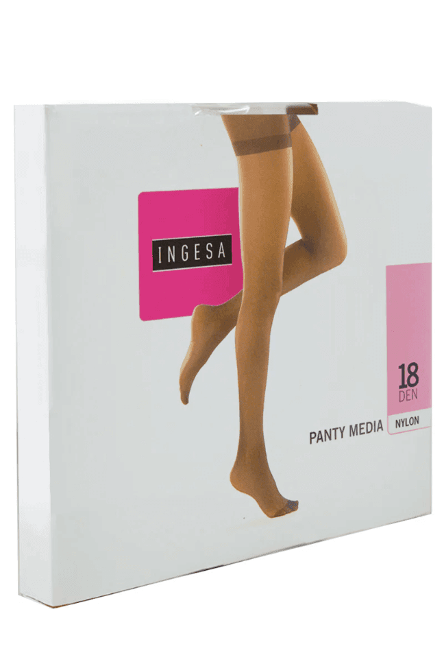 panty media nylon grosor de 18 color beige