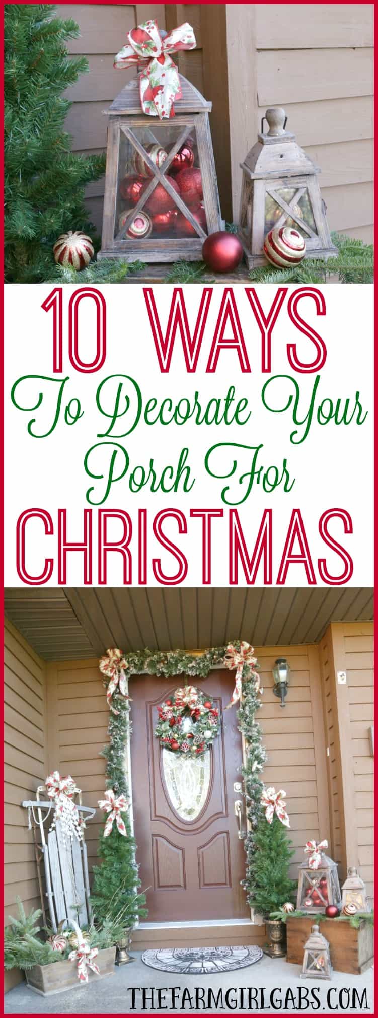 It's time to deck the halls for Christmas! Here are 10 Ways To Decorate Your Porch For Christmas. 