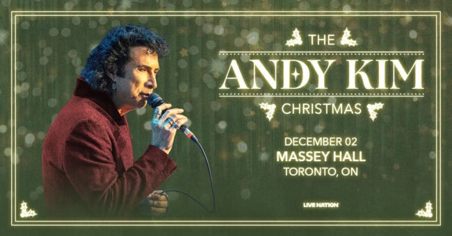 An Unforgettable Evening: The Andy Kim Christmas Show Returns for 2026