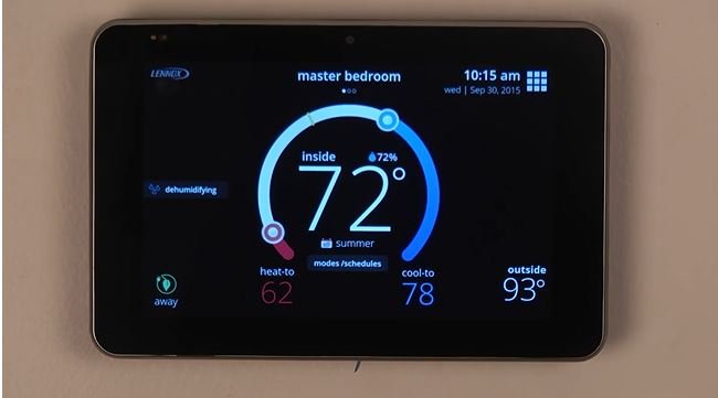 lennox no outdoor temperature