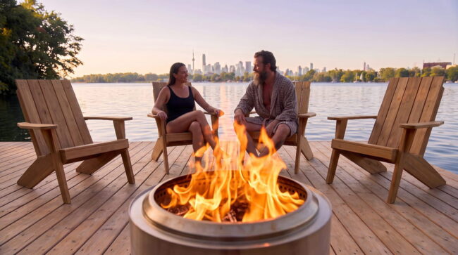 A Floating Sauna Just Docked on Toronto’s Waterfront, and It Moves With the Seasons