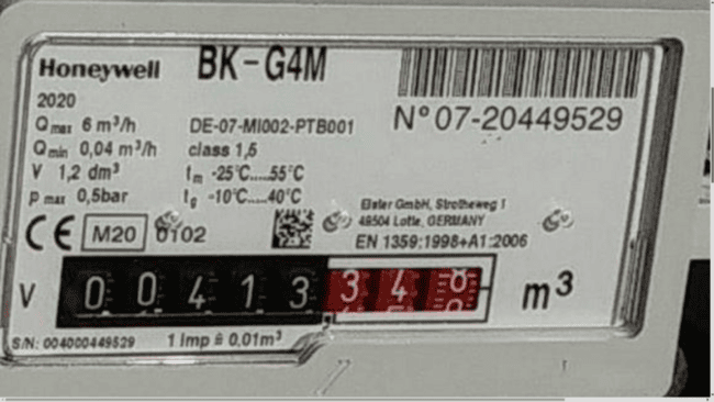 Contador de gas natural dia 7