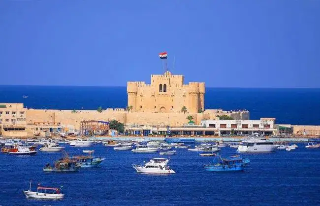 Qaitbay Citadel on the Mediterranean coast