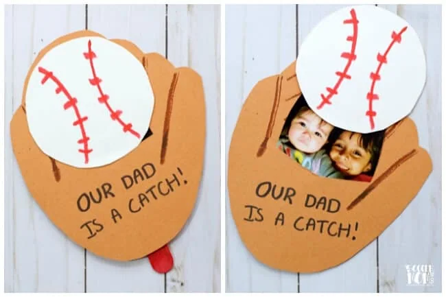 baseball glove card for dad