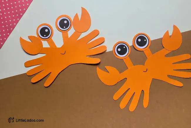 handprint crab craft