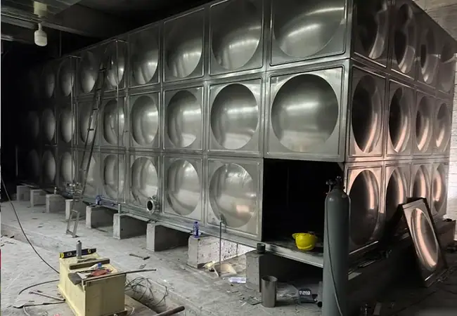 stainless steel water tank case the peninsula hotel