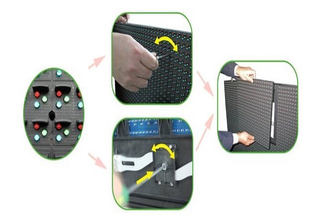 Front Maintenance LED Display