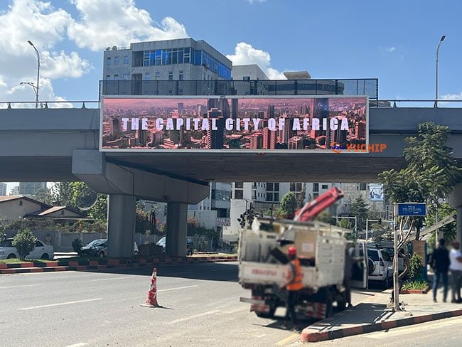 Advertising in Ethiopia-Eco Pro LED Display Installation Site