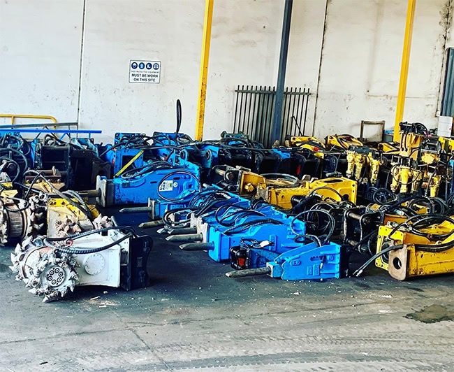 excavator attachment hire