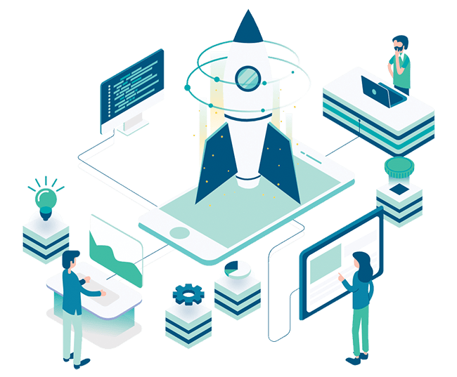 people gathered in creating a project portraying it offshore and it outsourcing