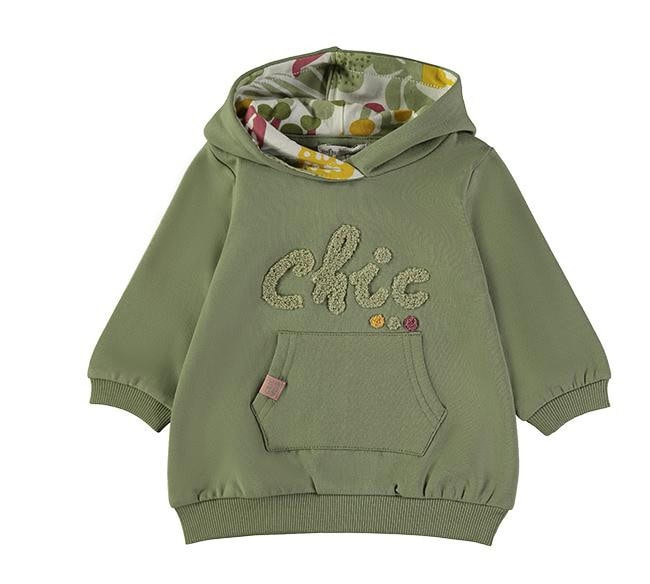 Vestido sudadera Verde Chic BABYBOL