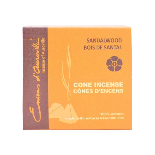 Encens Auroville Santal 10 cônes