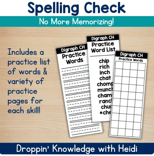 Phonics Skill-Based Spelling Challenges! DIGRAPHS & BLENDS Orthographic Mapping - Image 2