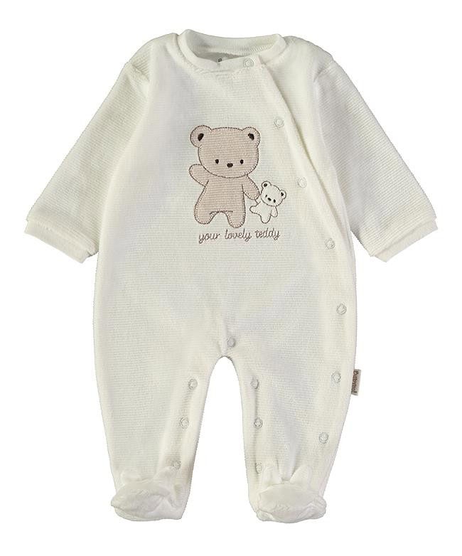 Pelele Tundosado color blanco Ositos BABYBOL