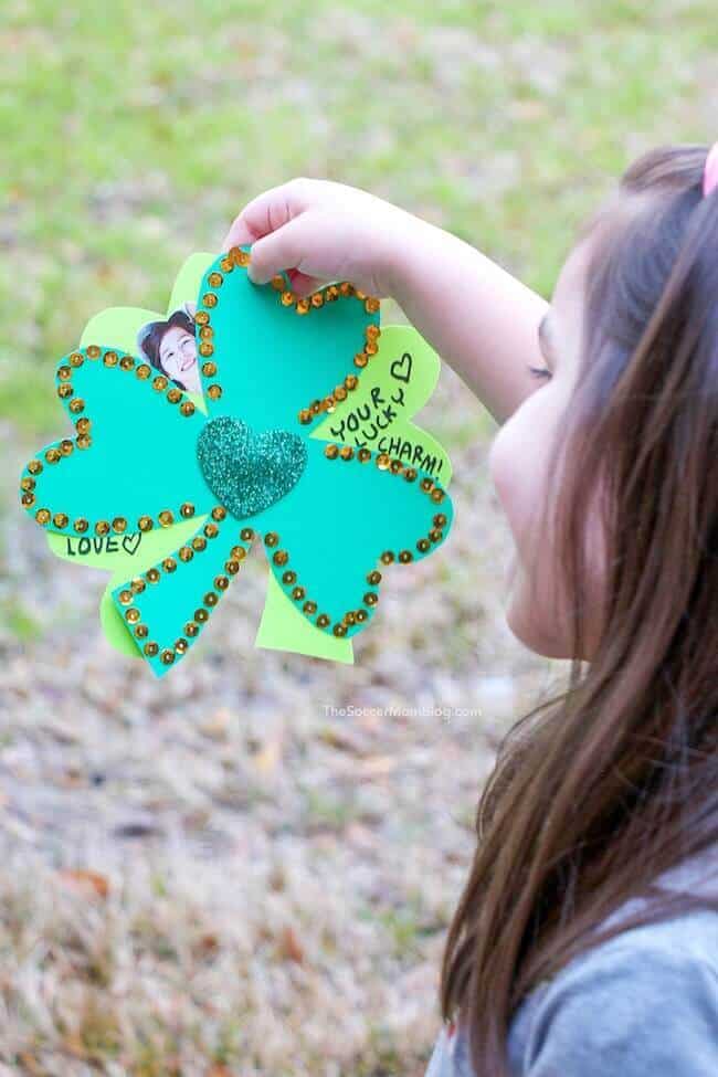 shamrock picture card