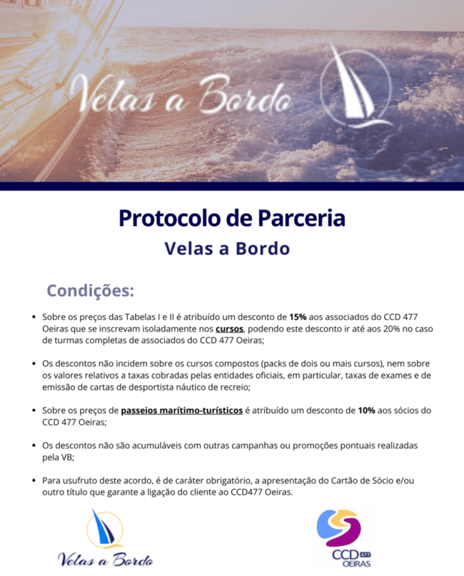 Cartaz Velas a Bordo