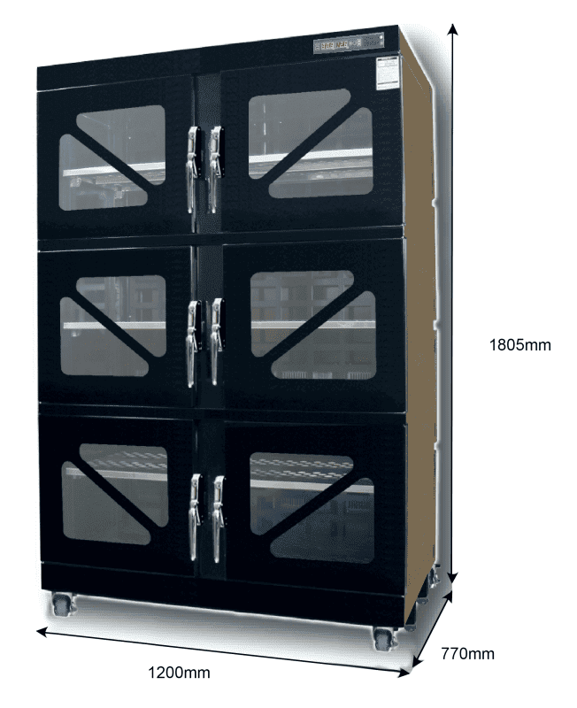 T60W 1200 - 1%RH - 60C Dry Cabinet | Capacity: 833L T60W 1200 - 1%RH - 60C Dry Cabinet | Capacity: 833L