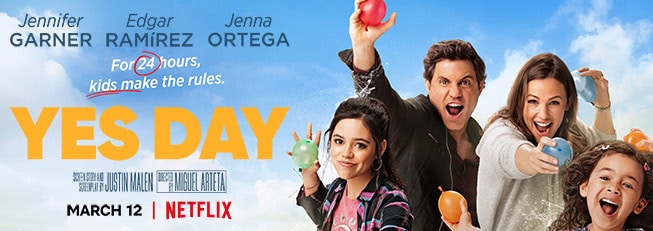 Bright LED tubes and inflatables for "Yes Day" movie-themed events in Los Angeles.