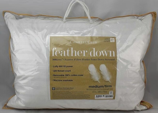 Macys charter club down pillow top