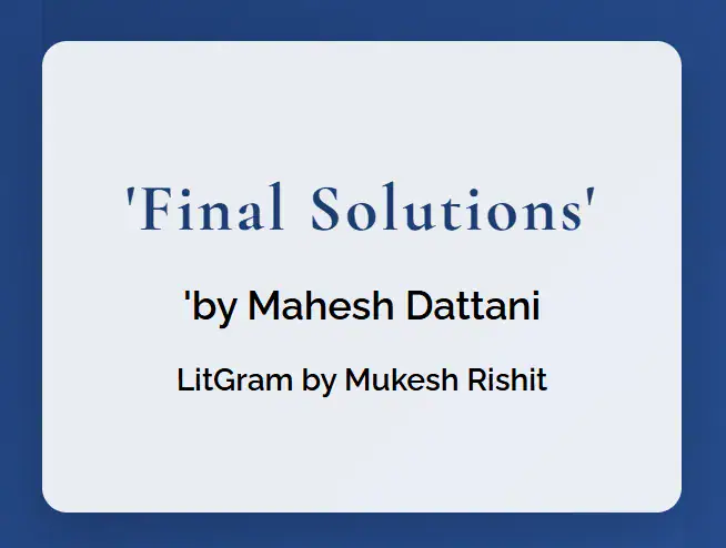 Final Solutions
