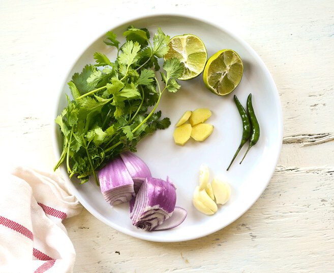Marinade ingredients for Bengali style batter fry and fish fry