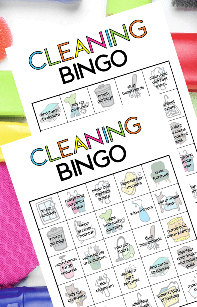 cleaning bingo game