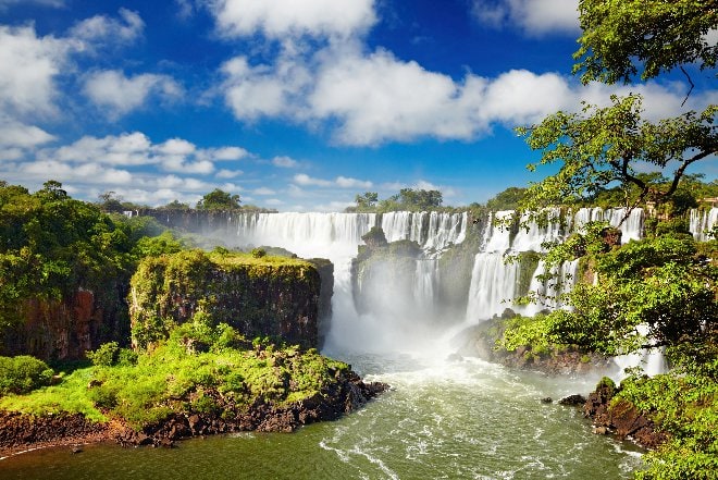 Iguazu falls in Brazil