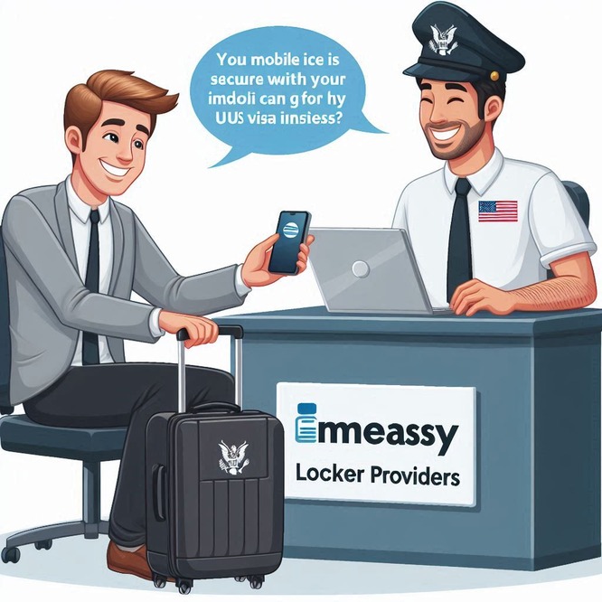 A Customer using Locker Service by Embassy locker Providers near US Embassy New Delhi