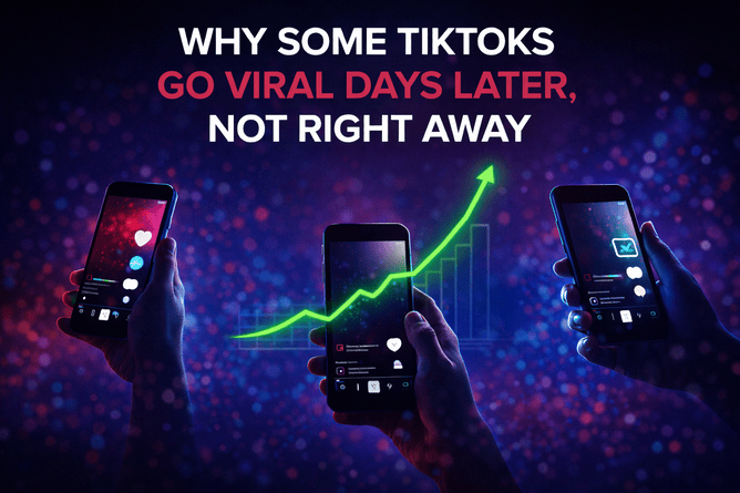 Why some TikToks go viral days later