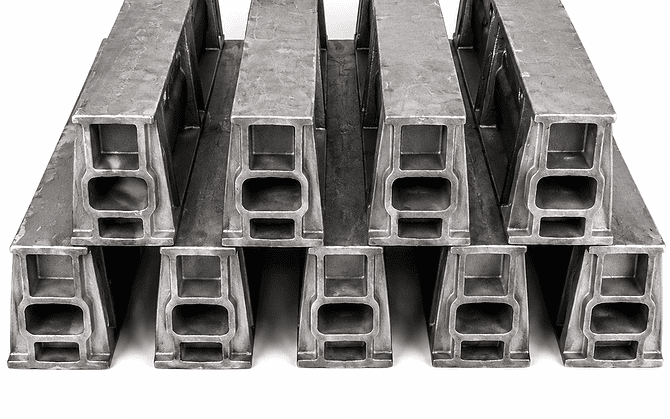 Heat-resistant steel casting process for industrial furnace components
