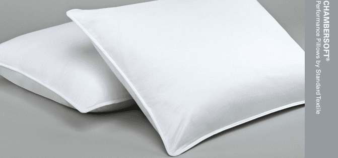 Standard textile pillows outlet