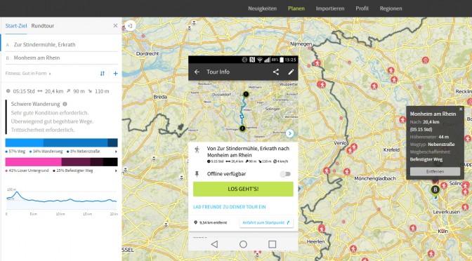 Lieblings-Apps: Komoot – So finden Sie immer den anstrengendsten Weg