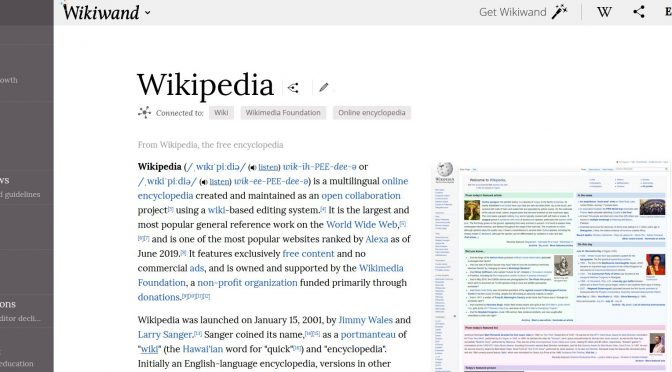 Was zur Hölle… ist denn die Wikiwand?