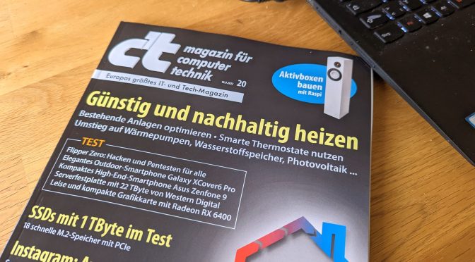 Frisch wie eh und je - Titel der aktuellen c't 20/2022 (Foto: Digisaurier)