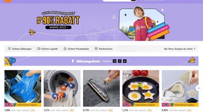Was zur Hölle… Lohnt sich das Shoppen bei Temu?