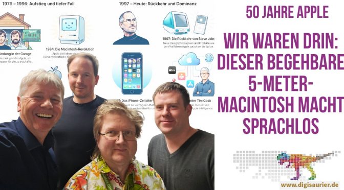 50 Jahre Apple: Ein Techniktest wird zur Sendung – und zum exklusiven Blick hinter die Kulissen