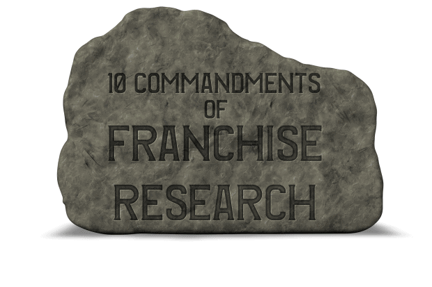 the top 10  franchise research tips